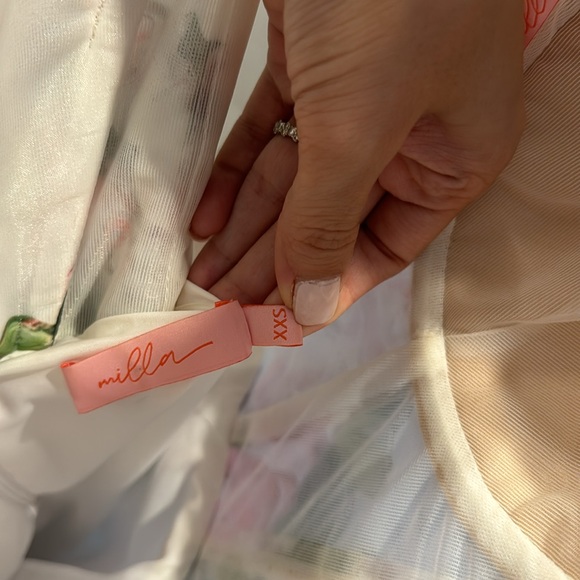 MILLA floral midi tie-strap dress - Picture 10 of 10